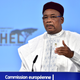 Niger’s President Mahamadou Issoufou discussing the Sahel in Brussels, February 2018.